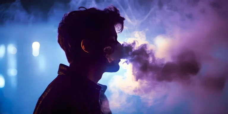 Persona vapeando